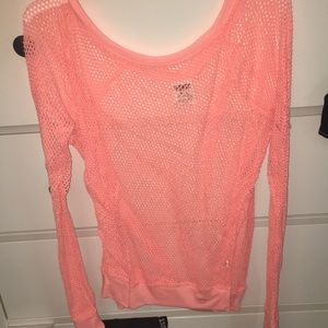 vs PINK open knit sweater